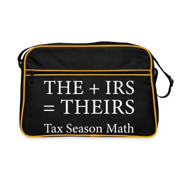 Leurs mathématiques de la saison fiscale - Sac Retro - noir/or - Devant