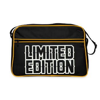 Limited Edition: Geometric Contour - Retro Bag - black/gold - Front