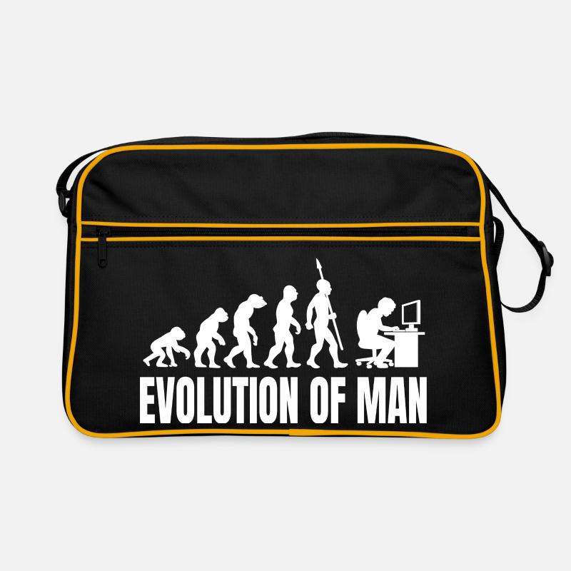 Programmierer Computerfreak Evolution Retro Retro Tasche
