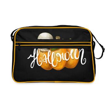 Halloween pumpkin - Retro Bag - black/gold - Front