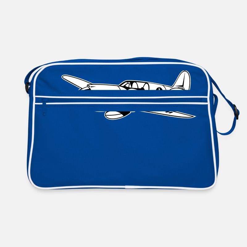 Fighter / pilote de chasse Warhawk 02_weiß Sac Retro