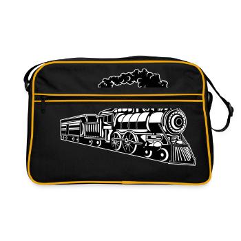 Locomotive / Locomotive 02_schwarz blanc - Sac Retro - noir/or - Devant