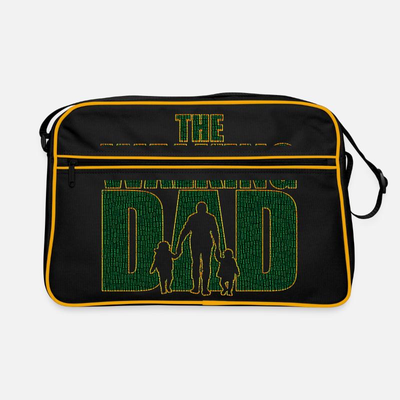 Le papa qui marche Code Père Code Cadeau de fête des pères Sac Retro