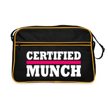 Certified munch - Retro Bag - black/gold - Front