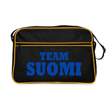 Team suomi - Retro Bag - black/gold - Front