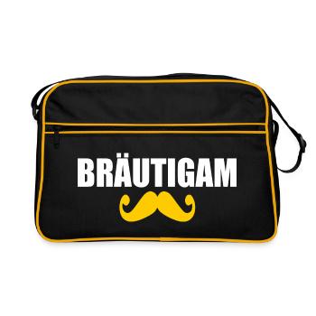 bräutigam - Retro Tasche - Schwarz/Gold - Vorne