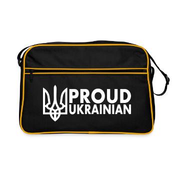 Proud ukrainian ukraine - Sac Retro - noir/or - Devant