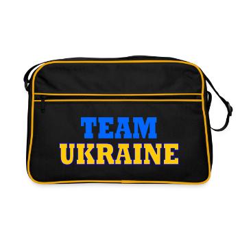 Team ukraine - Sac Retro - noir/or - Devant