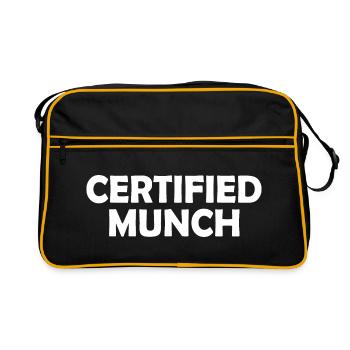 Certified munch - Retro Bag - black/gold - Front