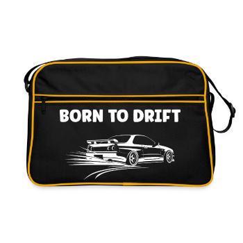 Courseur de Drift Électrique Noir et Blanc drift - Sac Retro - noir/or - Devant