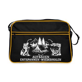 Camping Mise en place Camping Repos Répéter - Sac Retro - noir/or - Devant