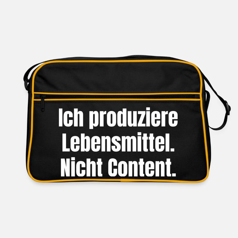 Lebensmittel, Nicht Content Retro Tasche