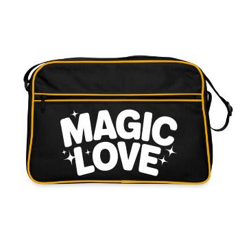 Lettres d’amour magiques - Sac Retro - noir/or - Devant