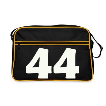 44 - Retro Bag - black/gold - Front