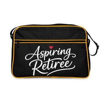 Aspiring Retiree - Retro Bag - black/gold - Front