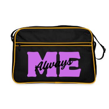 Toujours moi – Sois toi-même - Sac Retro - noir/or - Devant