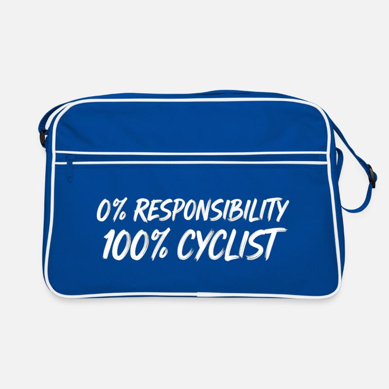 0% Responsibility 100% Cyclists Retro Bag