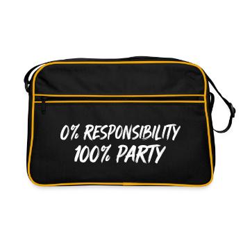 0 % Responsabilité 100 % Parti - Sac Retro - noir/or - Devant