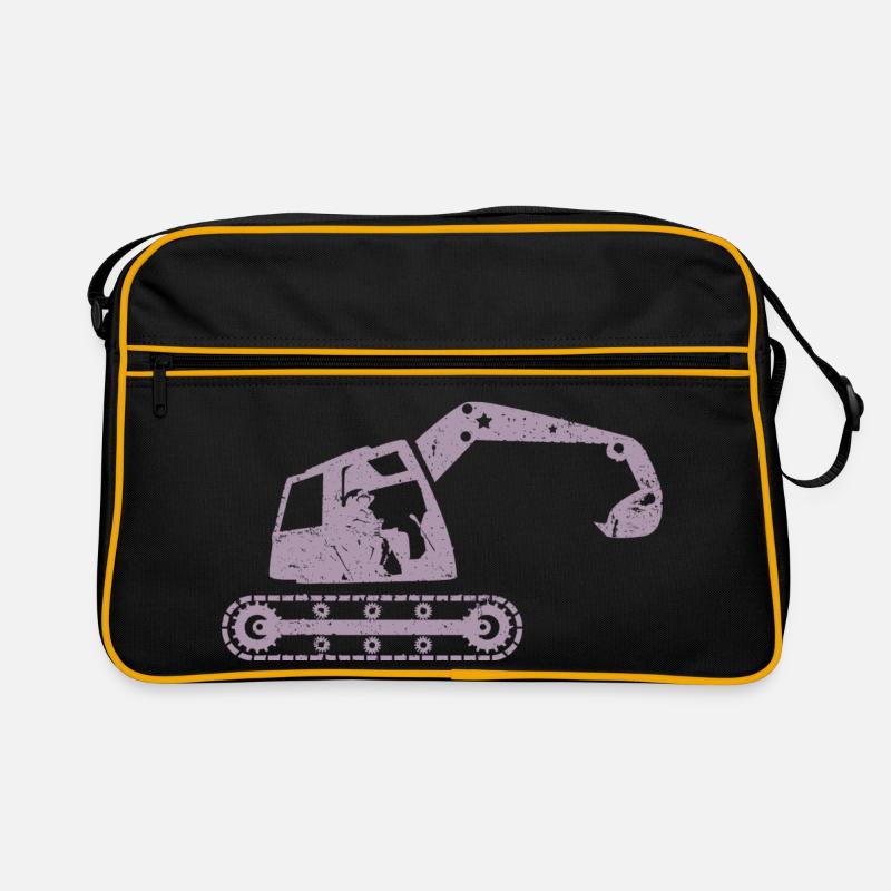 Bagger Baggerfahrer Baugeräteführer – Retro Tasche
