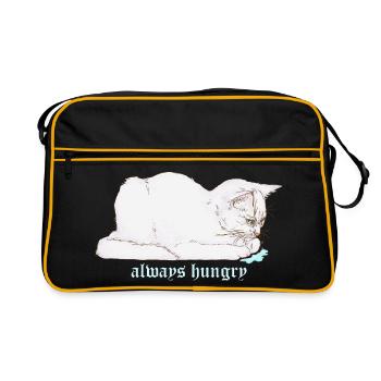 ALWAYS HUNGRY - Retro Bag - black/gold - Front