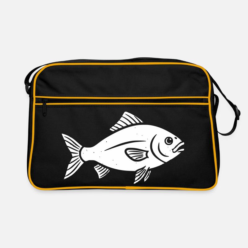 Fish fish vector fishing design Retro Bag
