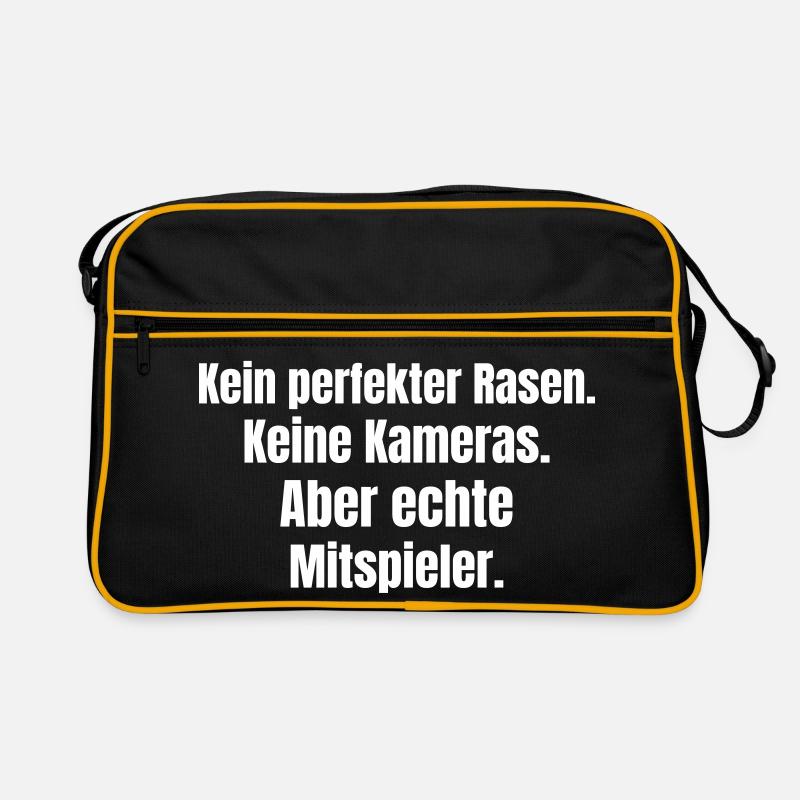 Echte Mitspieler Wortkunst Retro Tasche
