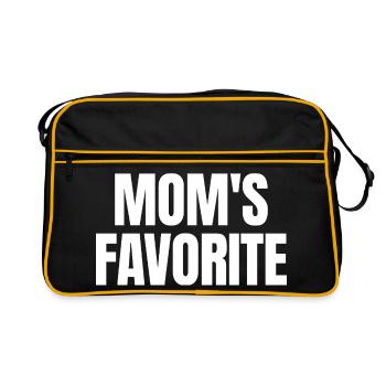 Enfant préféré Chéri de maman Je suis le préféré de maman - Sac Retro - noir/or - Devant