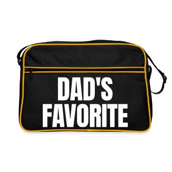 Préféré de papa Je suis le préféré de papa - Sac Retro - noir/or - Devant