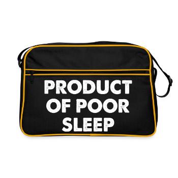 Résultat d’un mauvais sommeil - Sac Retro - noir/or - Devant