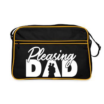 Angenehme ästhetische Typografie Minimalistischer Slogan - Retro Tasche - Schwarz/Gold - Vorne