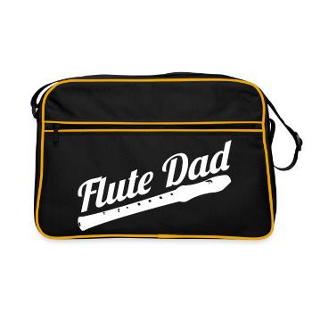 Père flûtiste - Sac Retro - noir/or - Devant