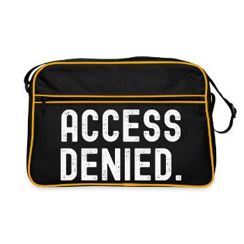 Access Denied Bold Typography - Retro Bag - black/gold - Front