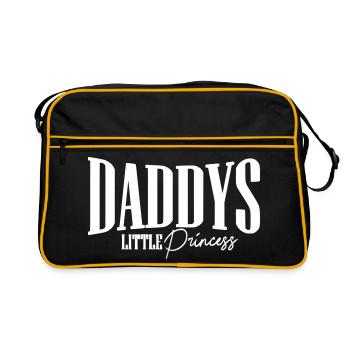 Papa papa cadeau fête bébé parents anniversaire - Sac Retro - noir/or - Devant