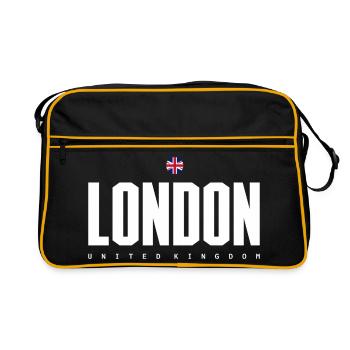 London Bold Bloc UK Flag - Retro Bag - black/gold - Front
