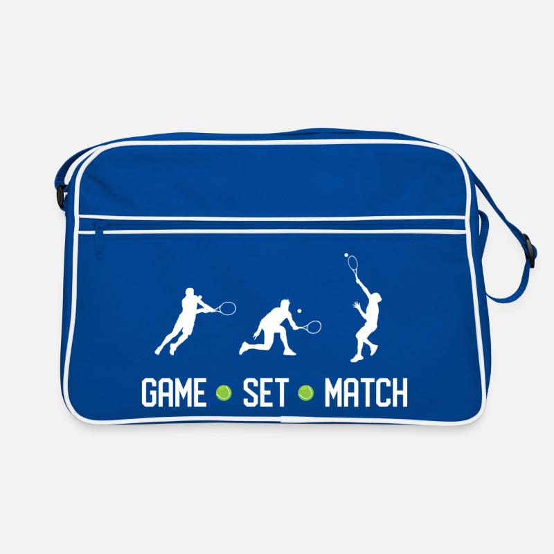 Tennis - Spiel Set Match Retro Tasche