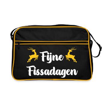 Happy Fissa Days - Retro Bag - black/gold - Front