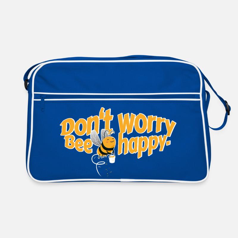 Don't worry Bee happy Retro Tasche