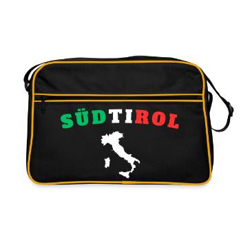 Südtirol - Retro Tasche - Schwarz/Gold - Vorne