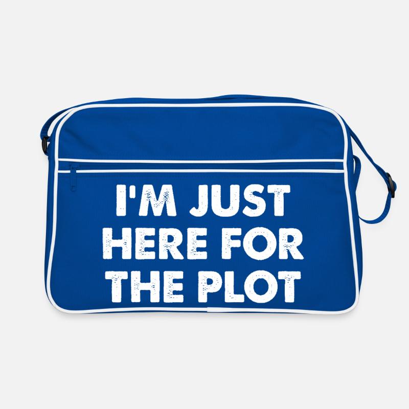 I'm Just Here For The Plot Retro Bag