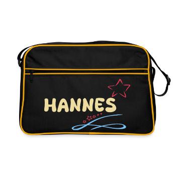 Avec Hannes - Sac Retro - noir/or - Devant