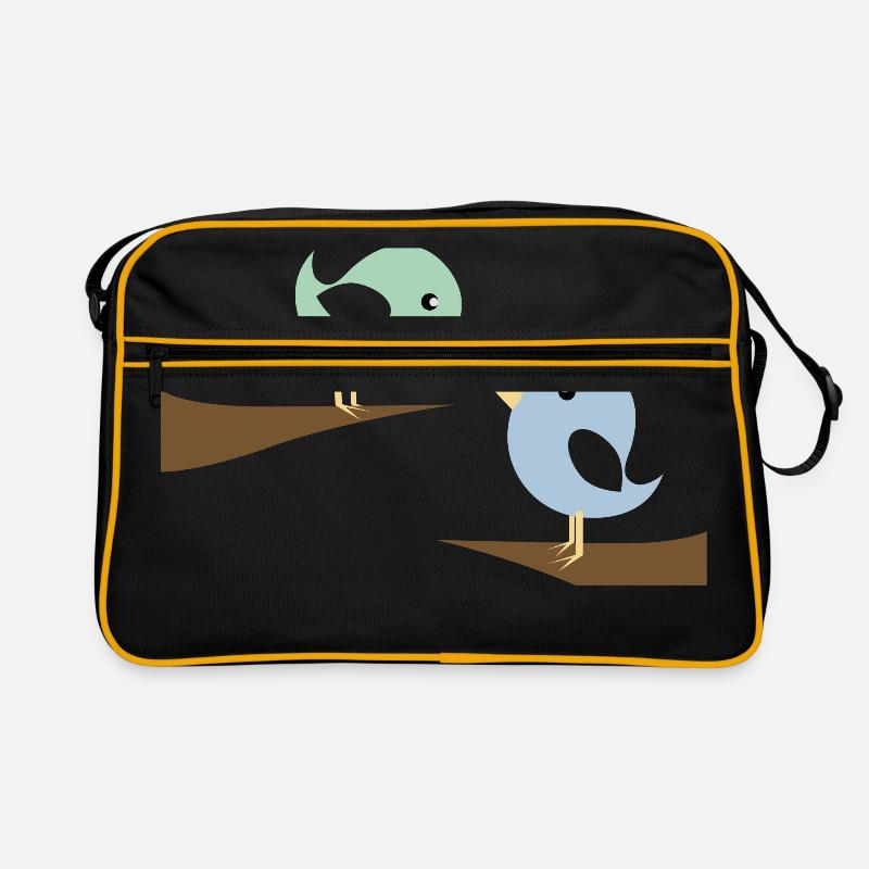 Enamoured birds Retro Bag
