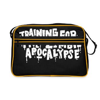 Training For The Zombie Apocalypse - Sac Retro - noir/or - Devant