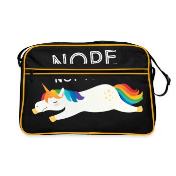 Nope. Not Today - Cute Unicorn - Sac Retro - noir/or - Devant