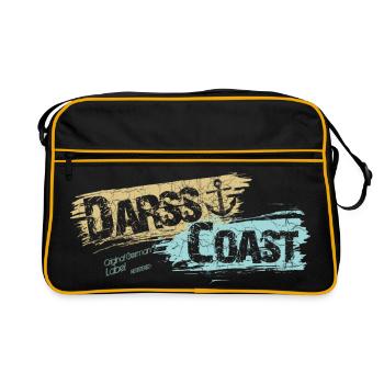 DarssCoast - Original Brand - Retro Tasche - Schwarz/Gold - Vorne
