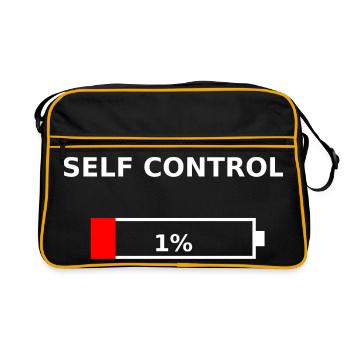 SELF CONTROL - 1 % Batterie faible - Sac Retro - noir/or - Devant