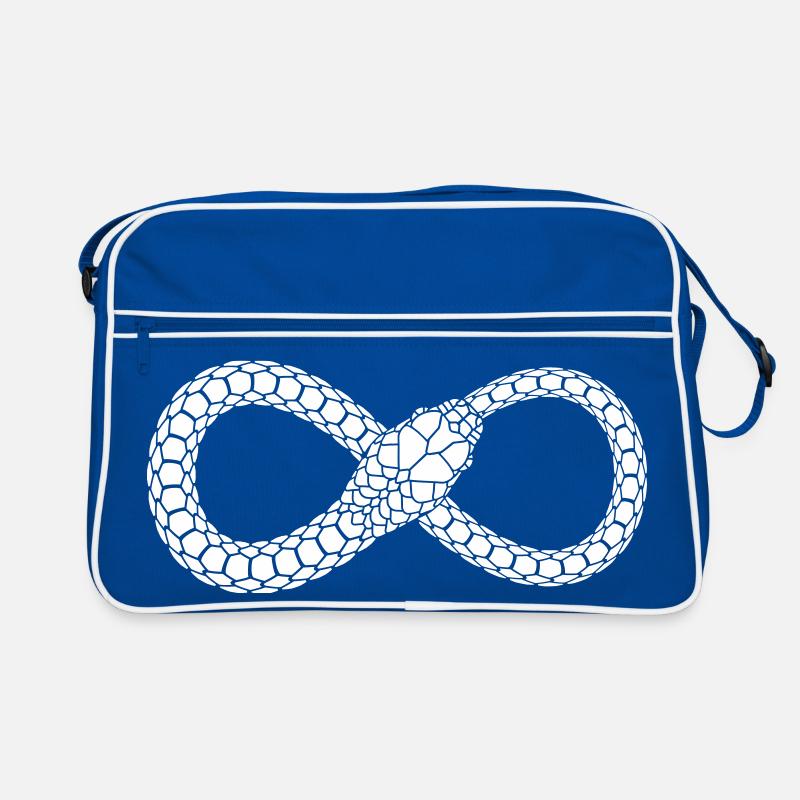 Unendliche Schlangenschleife Retro Tasche