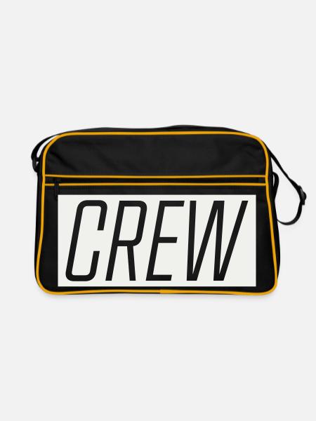 Crew - Retro Bag - black/gold - Front