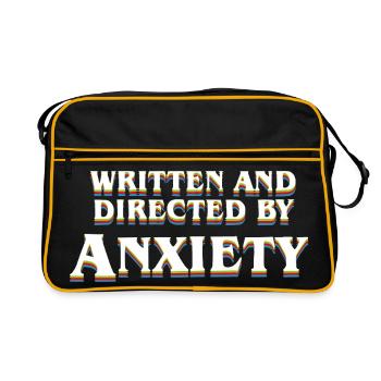 Anxiété Réfléchissante Écrit et réalisé par Anxiet - Sac Retro - noir/or - Devant