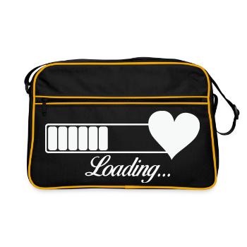 Heart-Loading Progress - Retro Bag - black/gold - Front