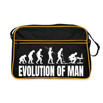 Evolution of Programmer IT Computer Coder - Retro Bag - black/gold - Front